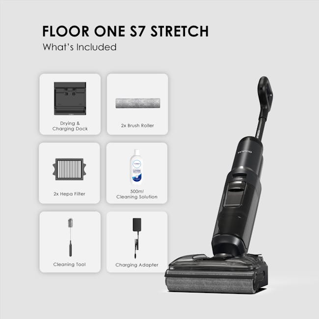 Tineco Floor One S7 Stretch Smart Floor Washer Vacuum Cleaner *Free 3 x Cleaning Solution* - 11