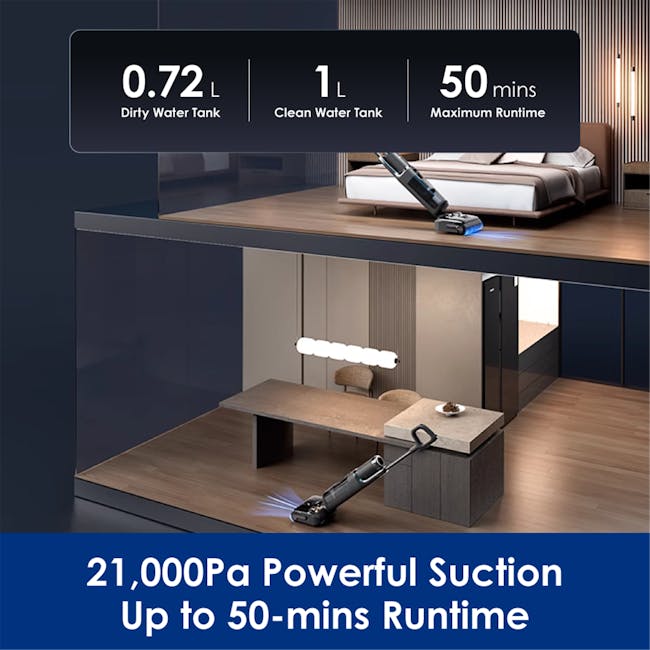 Tineco Floor One S7 Stretch Smart Floor Washer Vacuum Cleaner *Free 3 x Cleaning Solution* - 4