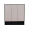 Harvey 3 Door Shoe Cabinet - Black, Grey