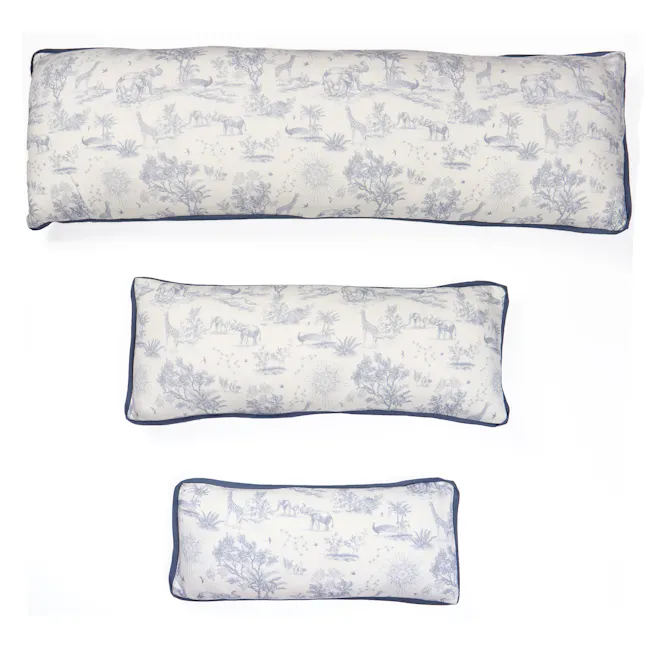 House of Holly Luxe Cloud Pillow - Savanna Toile Midnight Blue (3 sizes) - 6