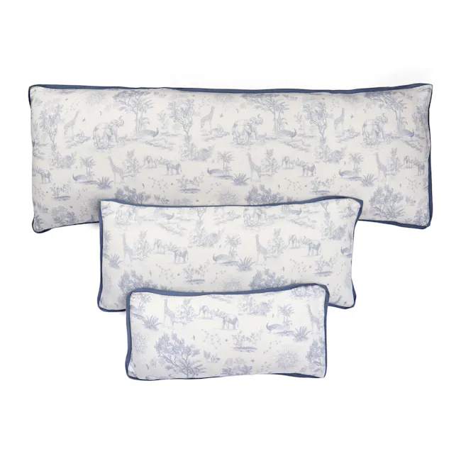 House of Holly Luxe Cloud Pillow - Savanna Toile Midnight Blue (3 sizes) - 1