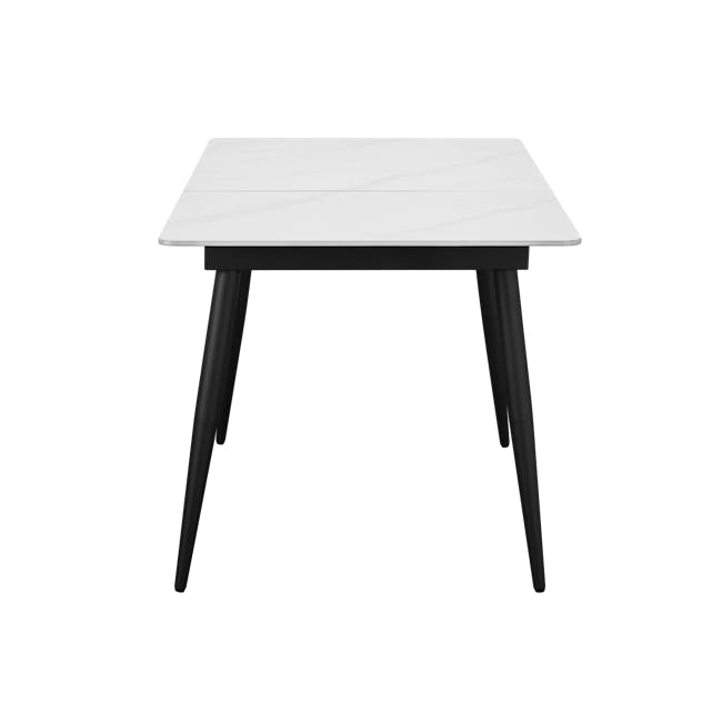 Syla Extendable Dining Table 1.3m-1.6m - Marble White (Sintered Stone) - 5