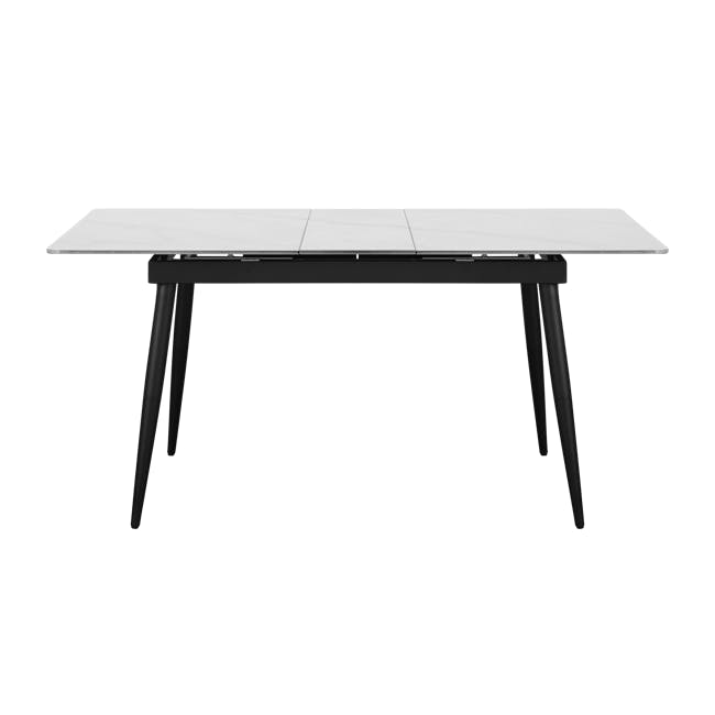 Syla Extendable Dining Table 1.3m-1.6m - Marble White (Sintered Stone) - 2
