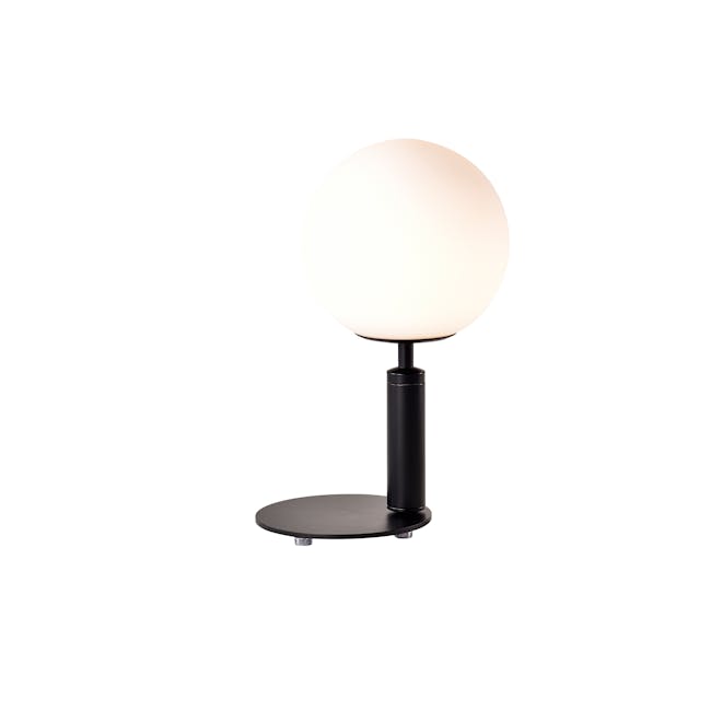 Hilda Table Lamp - Black - 6 - Modern pendant lamp with spherical shade, sleek black stand, minimalist design, contemporary