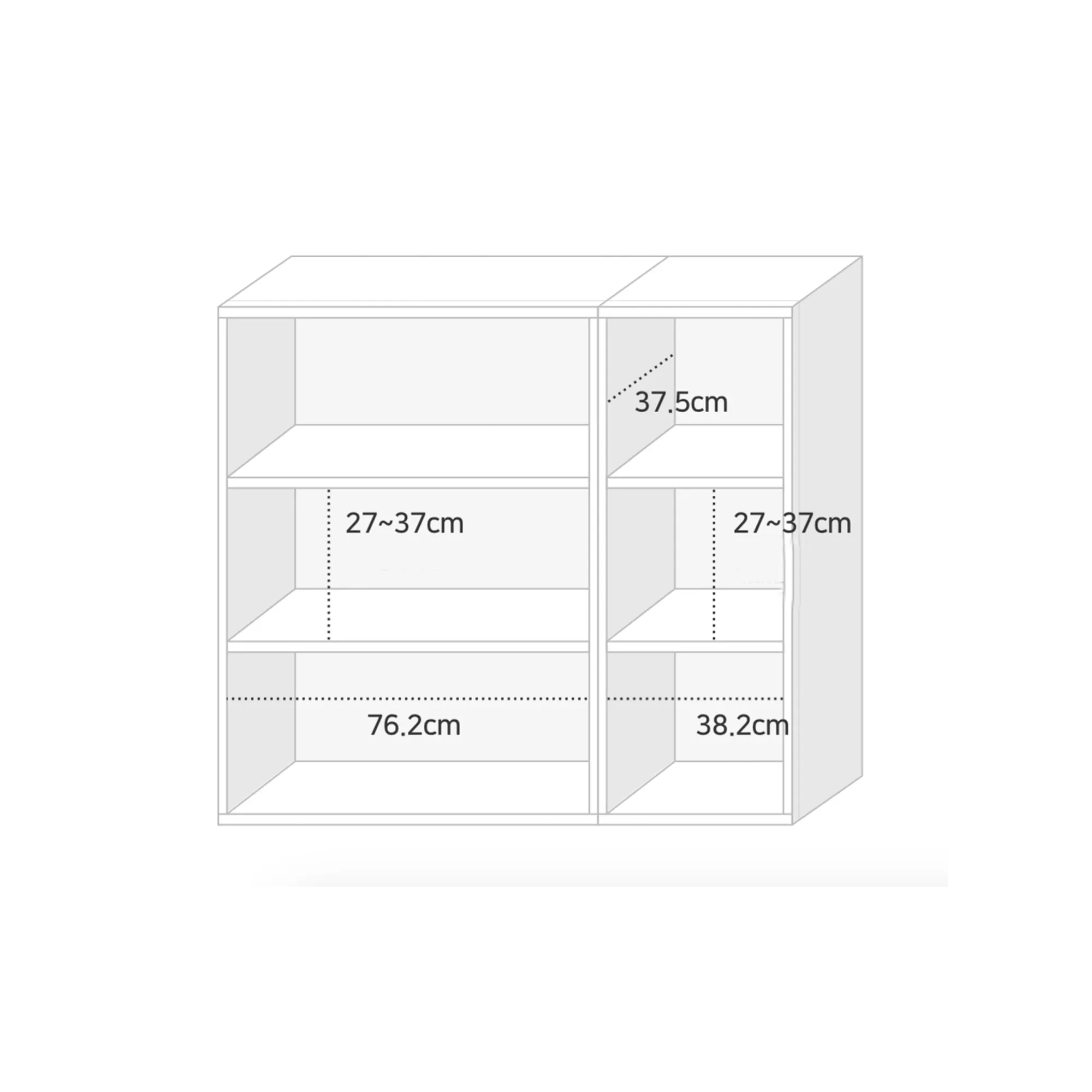 Heidi Tall Cabinet 1.2m - Oak - 7