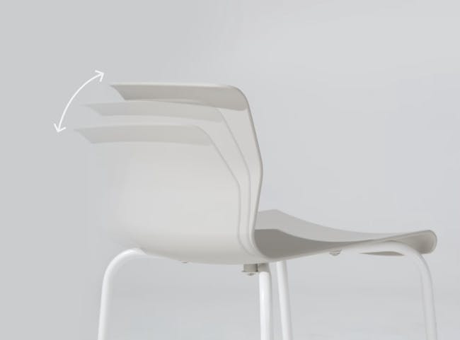 Dawn Dining Chair - Oatmeal, White - 9