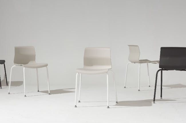 Dawn Dining Chair - Oatmeal, White - 8
