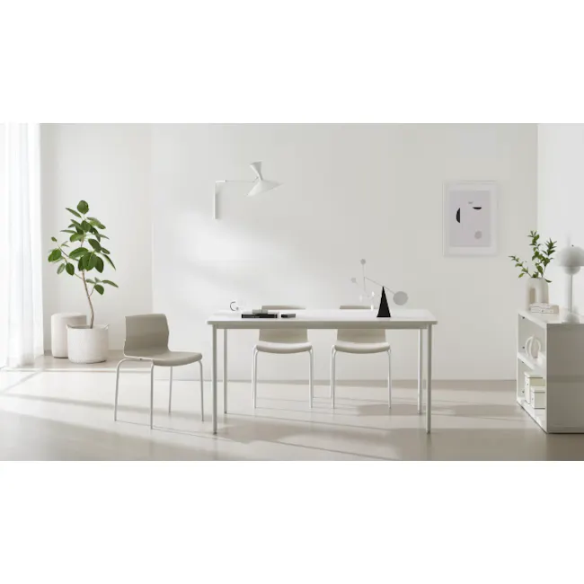 Dawn Stackable Dining Chair - White - 4