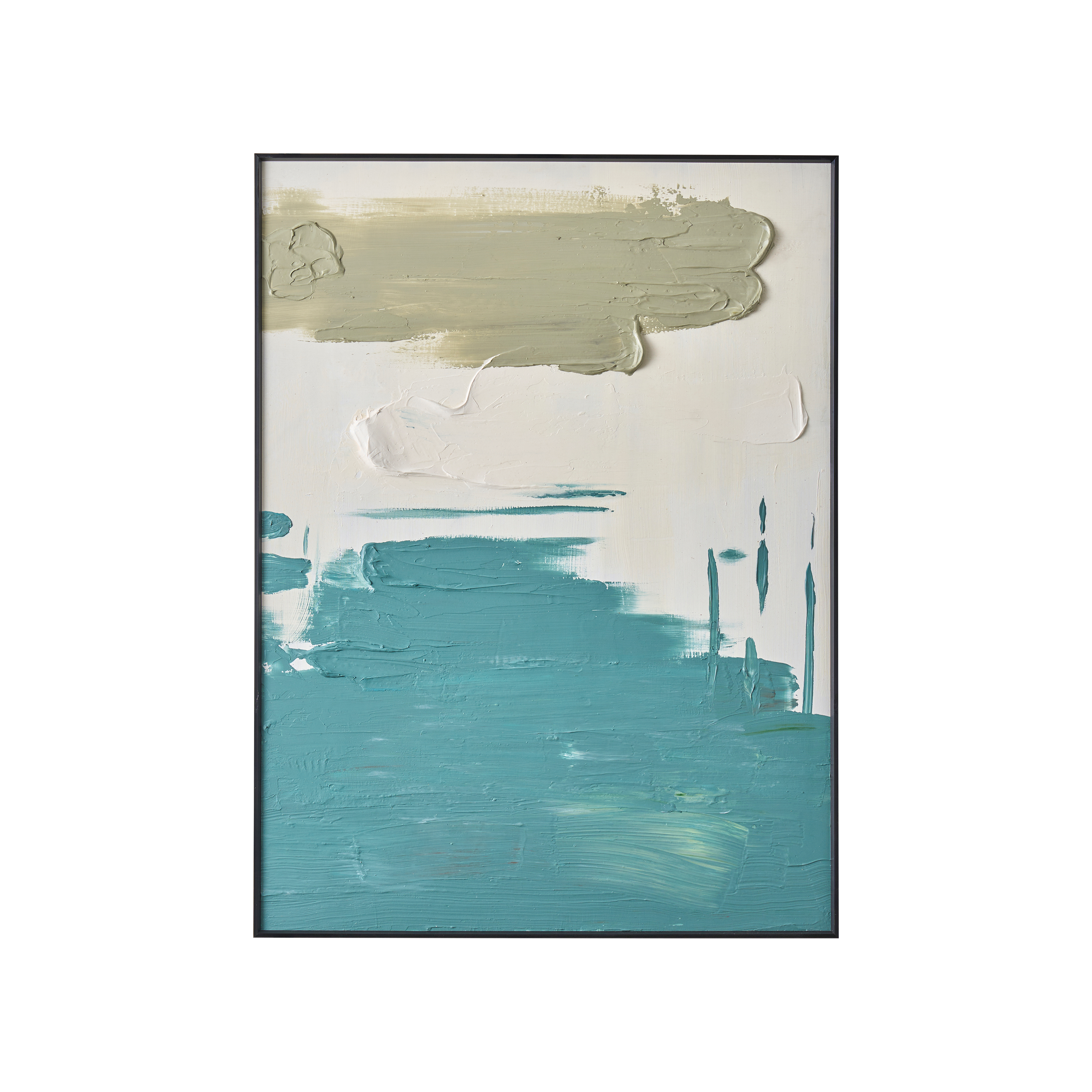 Coastal Hues 3D Textured Painting 60 x 80 cm