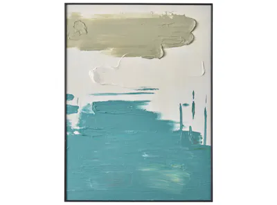 Coastal Hues 3D Textured Painting 60 x 80 cm