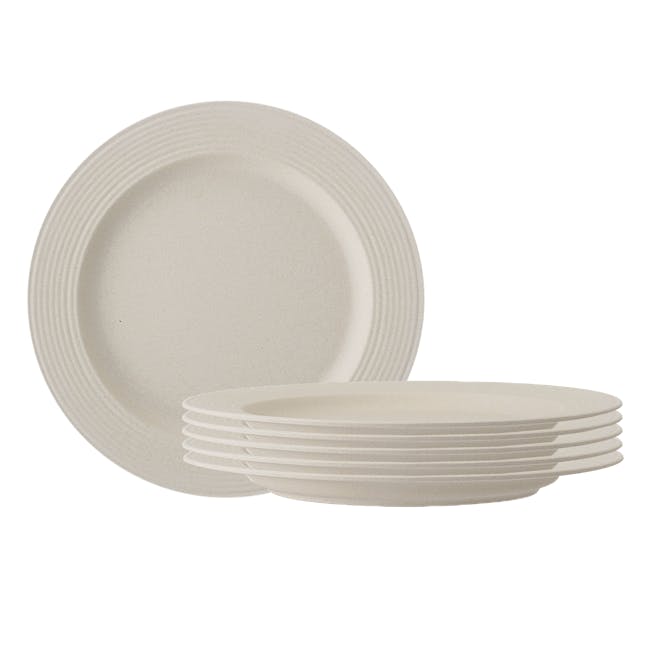 Rhea Dinner Plate - Ivory (Set of 6) - 0