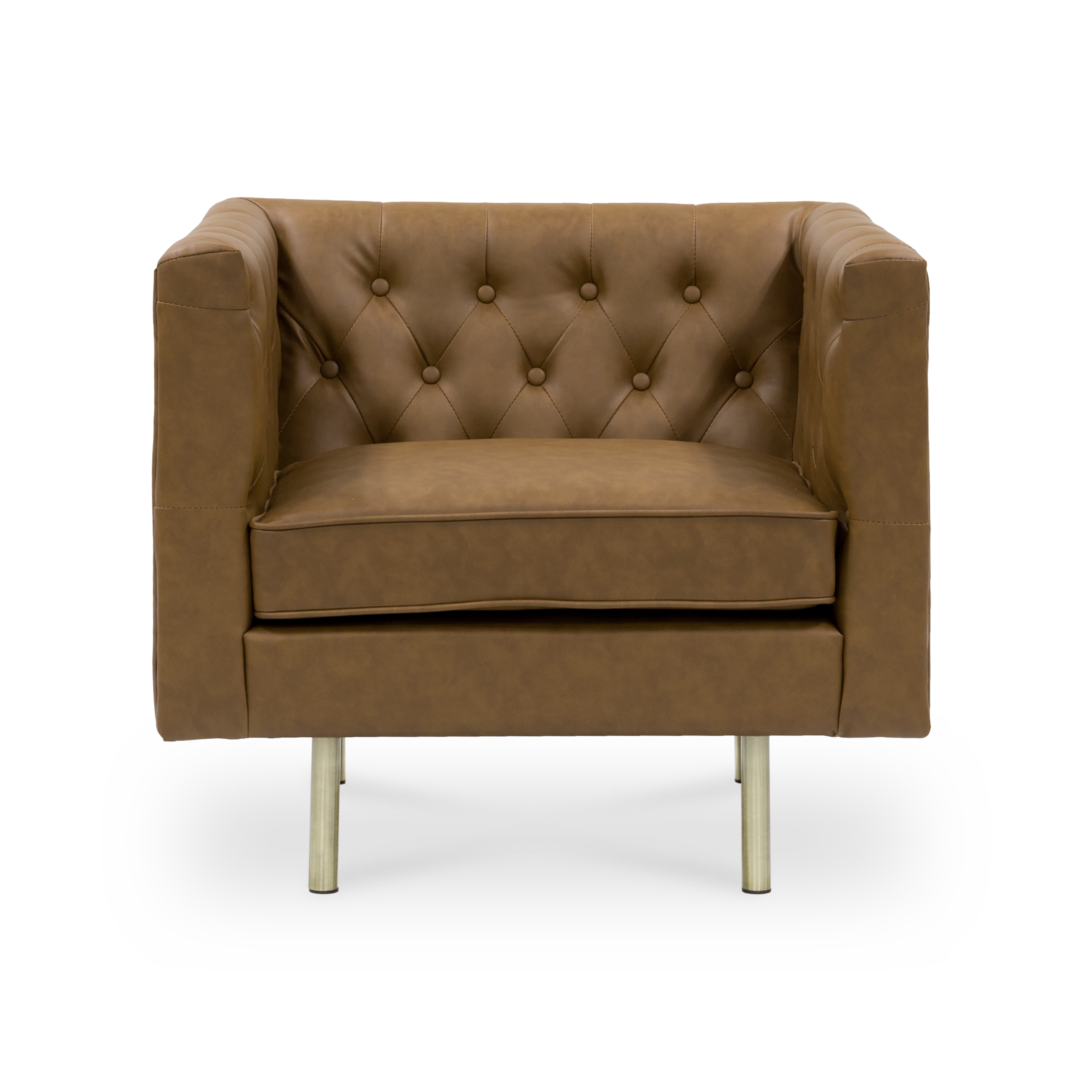 khaki armchair