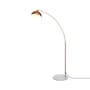 Olivia Arched Floor Lamp - Copper, White Marble - 2