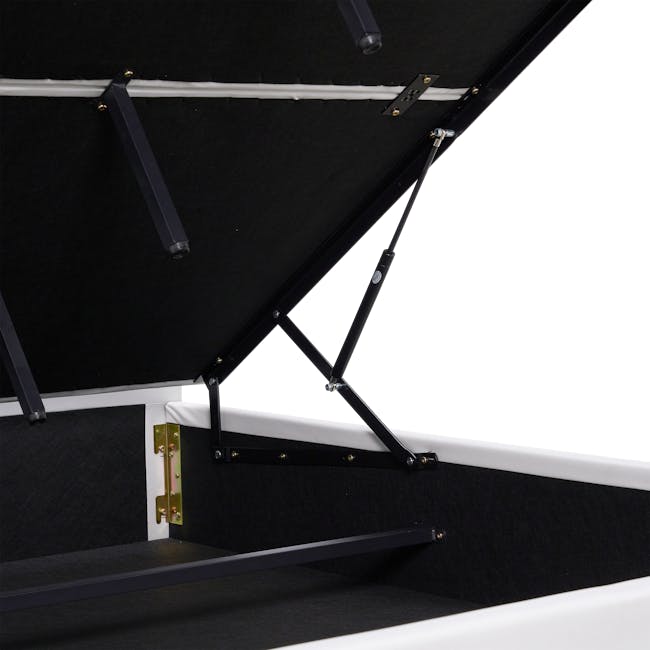 Aspen Super Single Storage Bed - Ivory (Pet Friendly) - 14