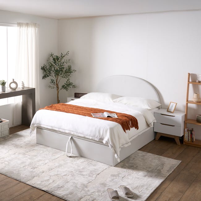 Aspen Super Single Storage Bed - Ivory (Pet Friendly) - 3