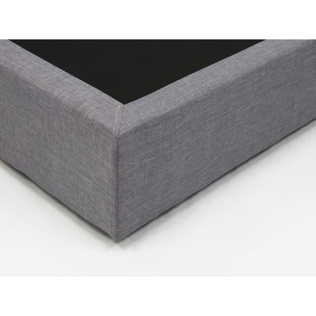 ESSENTIALS Super Single Box Bed - Denim (Fabric) - 5