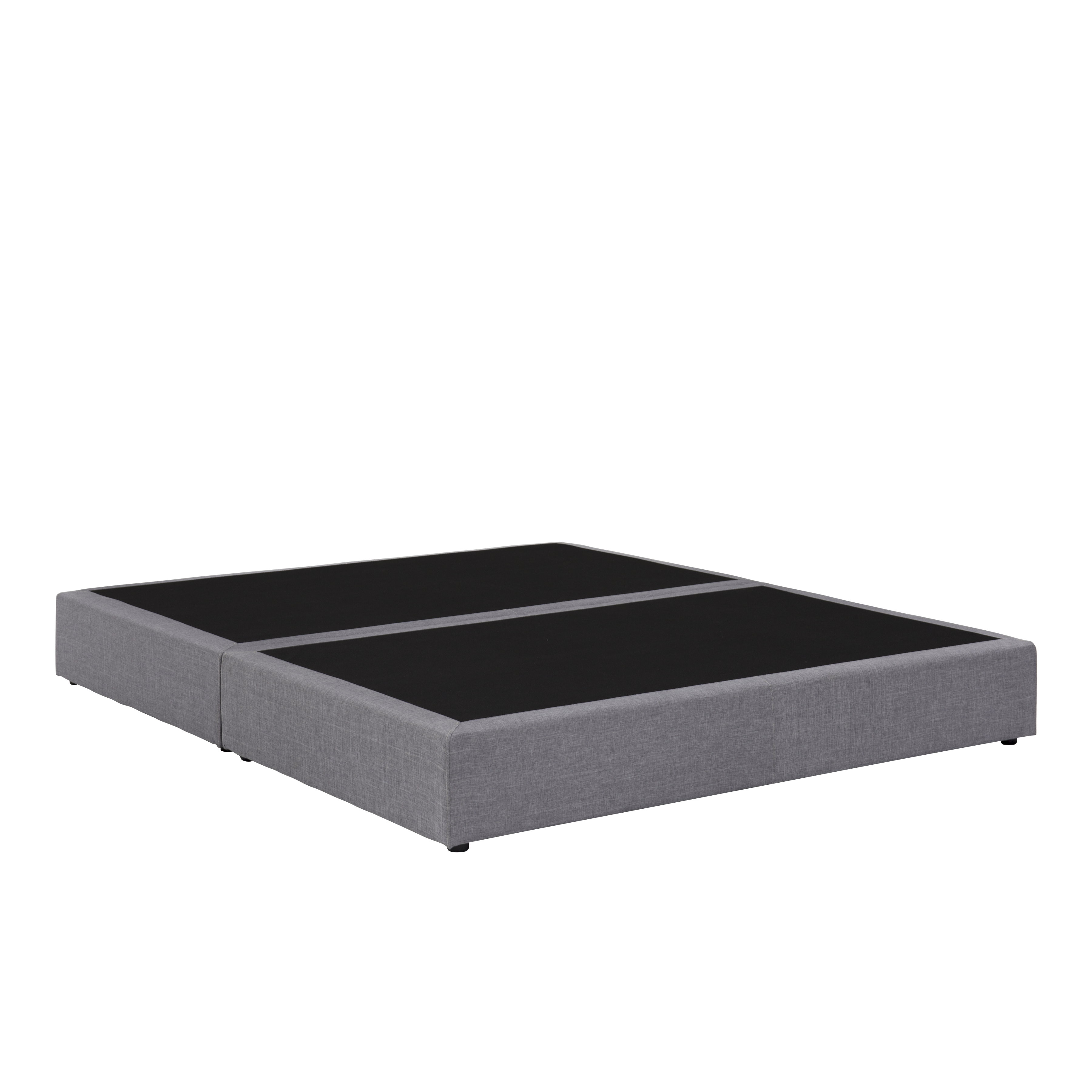 ESSENTIALS Single Box Bed Grey (Fabric), Beds by HipVan HipVan