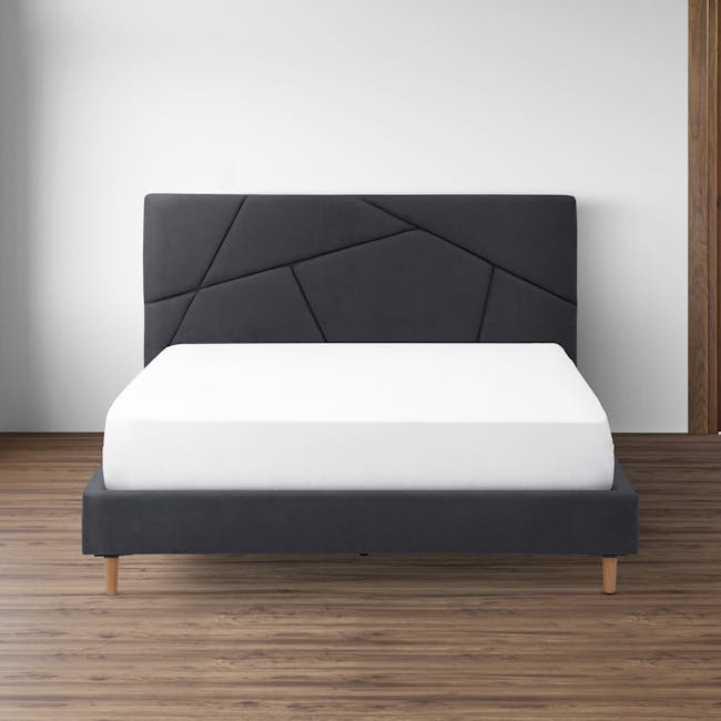 Kieran Queen Bed - Onyx Grey - 2