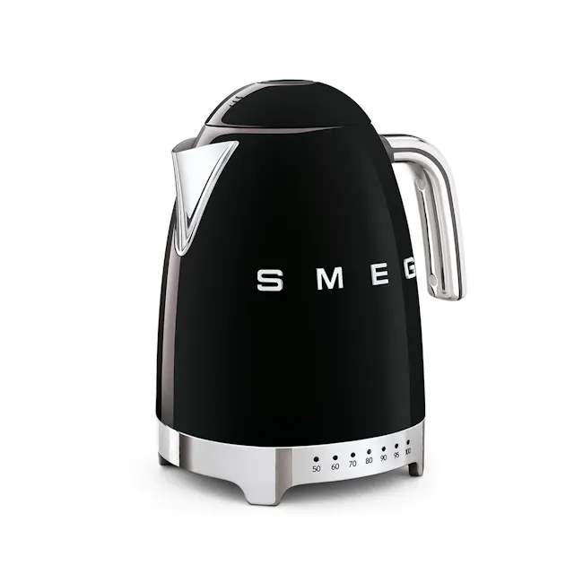 Smeg 1.7L Variable Temperature Kettle - Black - 2