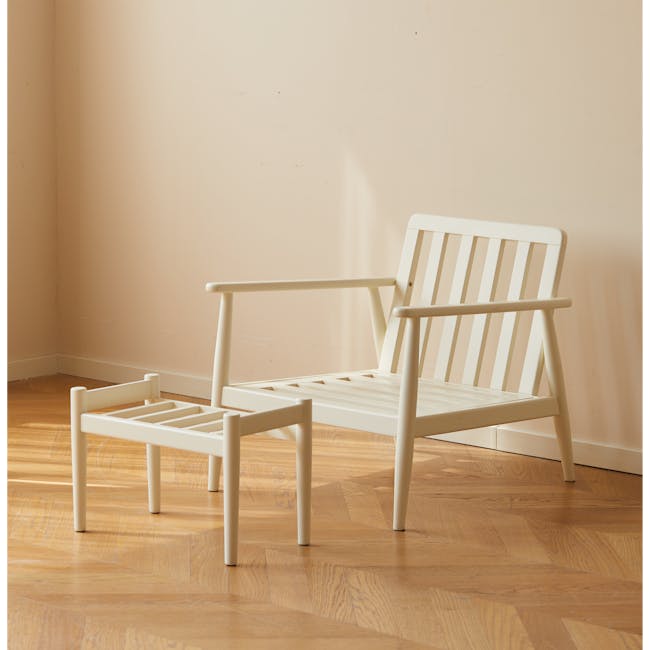 Wynn Lounge Chair - White Wash - 2
