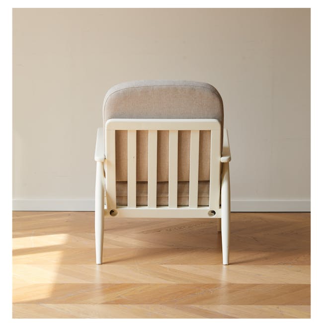 Wynn Lounge Chair - White Wash - 9