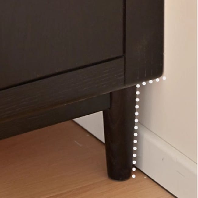 Taya Rattan 4 Drawer Chest - Black Ash - 8