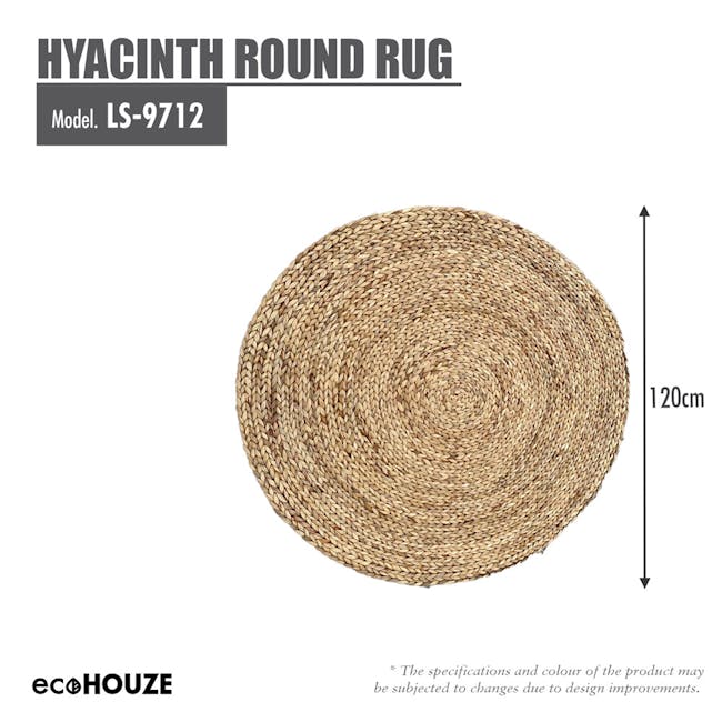 ecoHOUZE Hyacinth Round Rug - 4