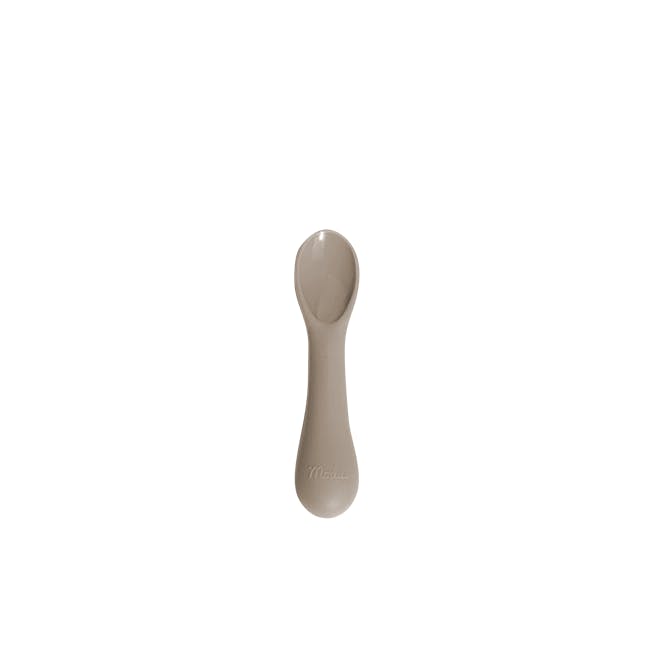 MODU'I Silicone Baby Spoon - Beige (Set of 2) - 0
