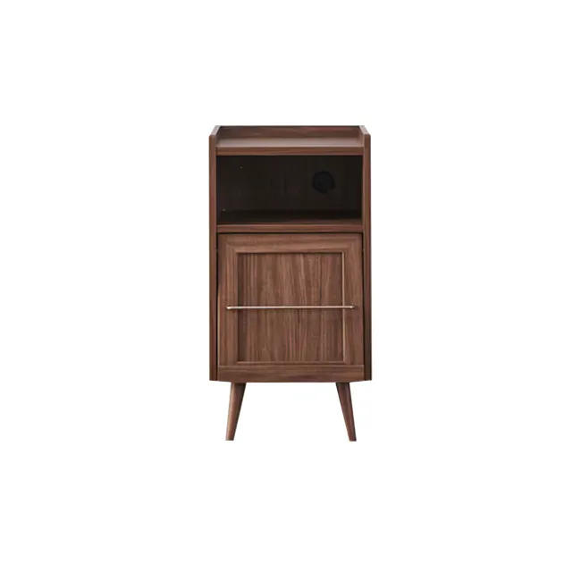 Jael Bedside Table - Walnut - 8