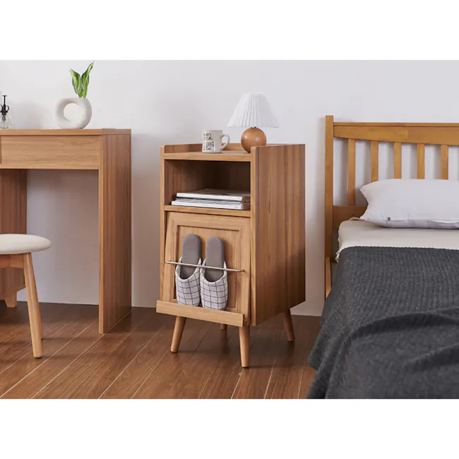 Jael Bedside Table - Walnut - 7