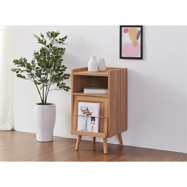 Jael Bedside Table - Walnut - 5