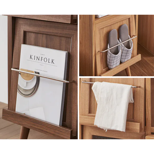 Jael Bedside Table - Walnut - 9