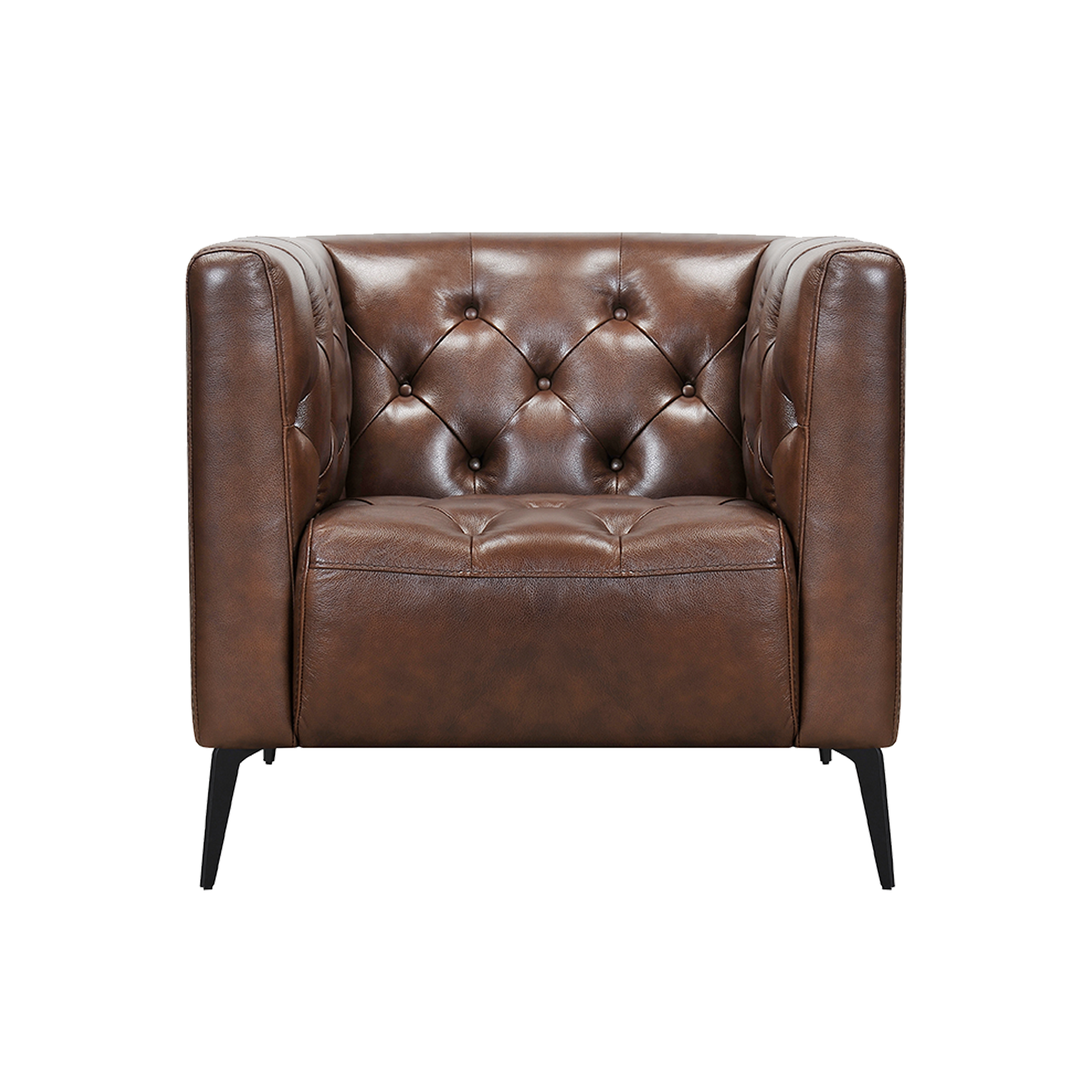 m and s leather armchair