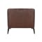 Louis 2 Seater Sofa with Louis Armchair - Chocolate (Genuine Cowhide) - 8