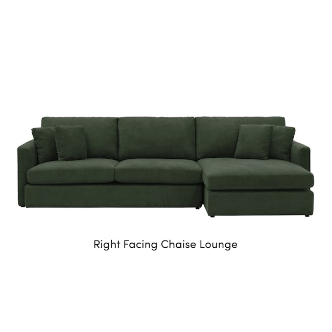 Ashley L-Shaped Lounge Sofa - Olive - 8
