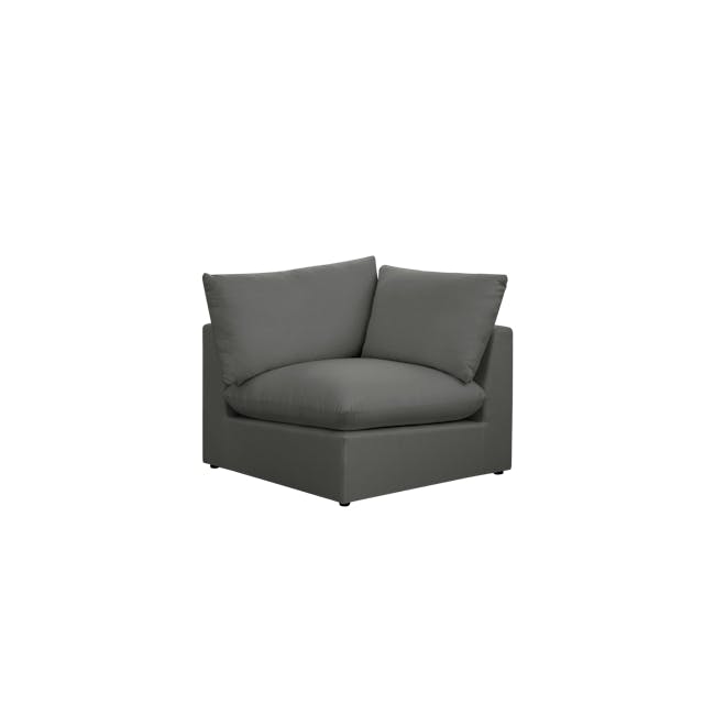 Russell Corner Unit - Dark Grey (Eco Clean Fabric) - 0