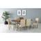Werner Extendable Oval Dining Table 1.5m-2m with 4 Riley Dining Chairs - 8