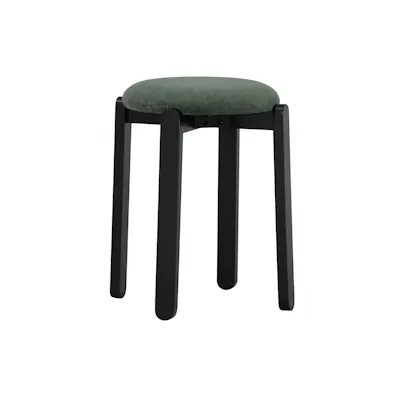 Opal Stool - Black, Deep Green