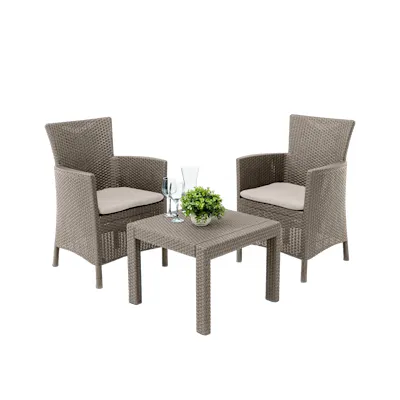 Rosario Balcony Sofa Set - Cappucino