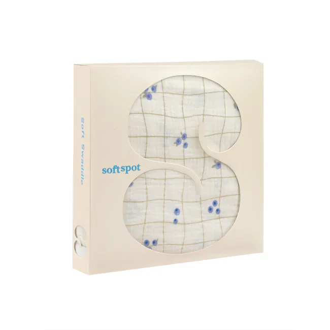 Soft Spot Soft Swaddle/Towel - Blueberries - 1