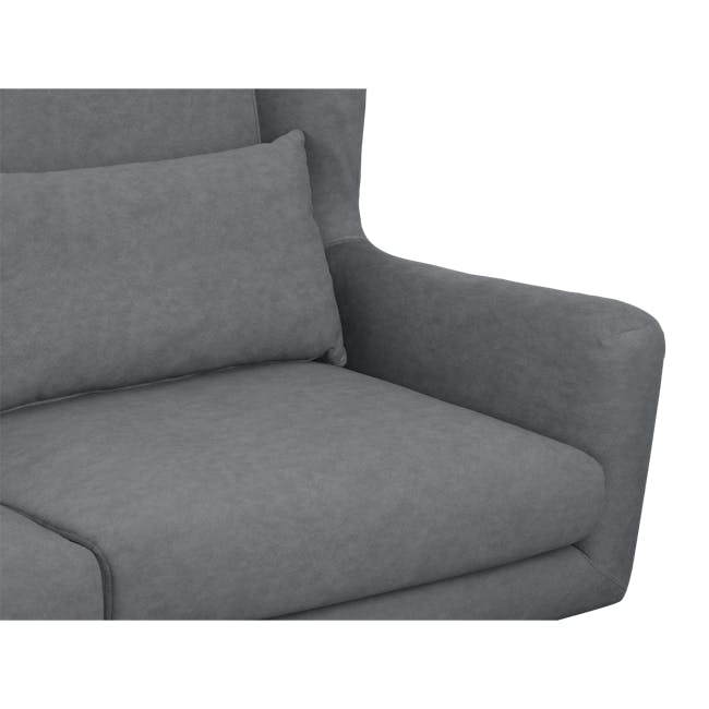 Luke 3 Seater Sofa - Dark Grey (Scratch Resistant) - 2