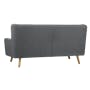 Luke 3 Seater Sofa - Dark Grey (Scratch Resistant) - 4