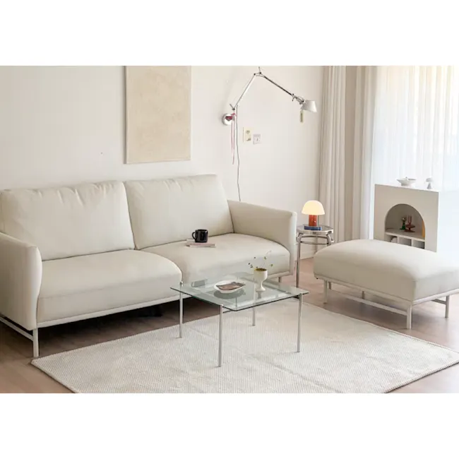 Pave 3 Seater Sofa - Brown (Top Grain Leather) - 15