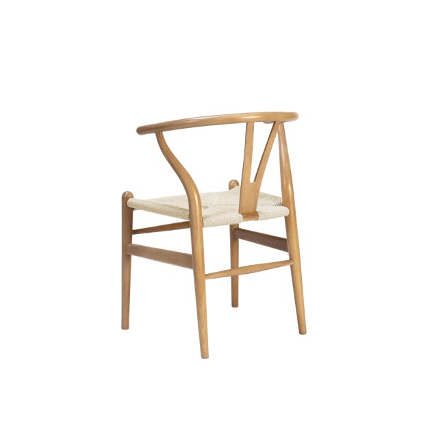 Clarkson Dining Table 1.8m in Natural with 4 Caine Chairs in Oak - 18