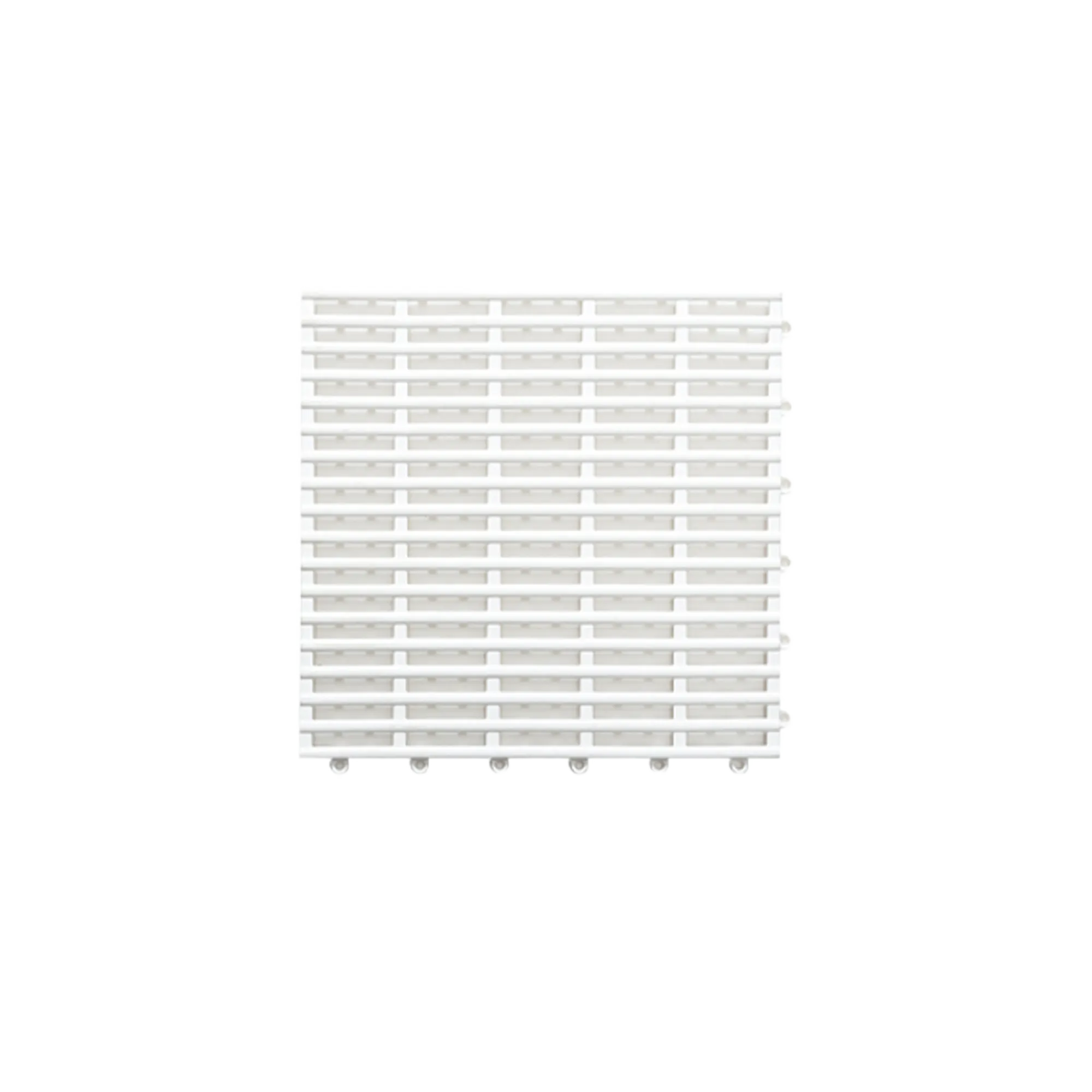 ESSENTIALS Bathroom Modular Non-Slip Mat - White
