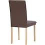 Dahlia Dining Chair - Natural, Mocha (Faux Leather) - 5