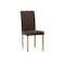 Dahlia Dining Chair - Natural, Mocha (Faux Leather)