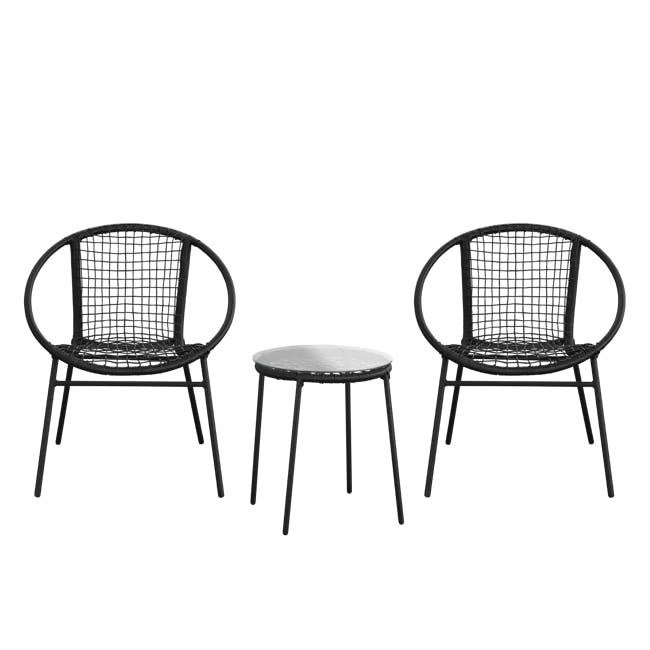 Simone Outdoor Chair - Black - 2