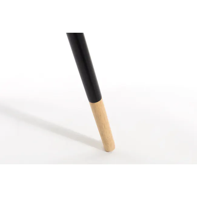 Innis Side Table - Black, Natural - 6 - Wooden handle, black grip, minimalist design, sleek appearance, ergonomic shape