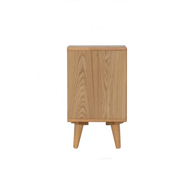 Yale Narrow Bedside Table - Oak - 6